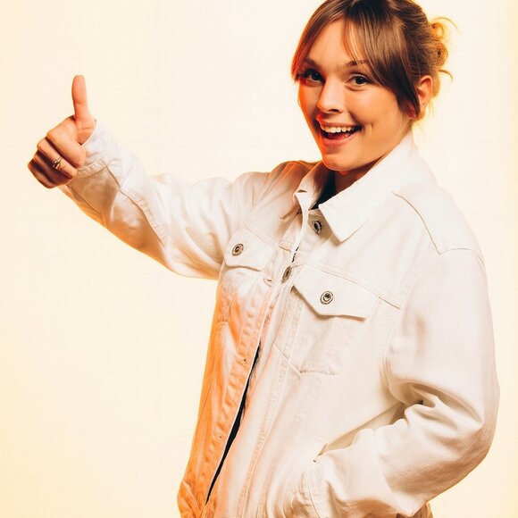 Girls White Children’s Place Denim Jacket – Size 10/12 - Picture 1 of 4